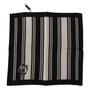 Dolce & Gabbana Lyxigt Herr Sidenscarf i Kvadrat Black, Herr