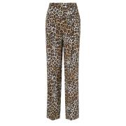 Elisabetta Franchi Animalier Byxor Multicolor, Dam