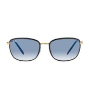 Ray-Ban Fyrkantiga Blå Gradient Solglasögon Rb3705 Yellow, Unisex