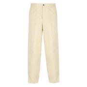 Lanvin Beige Bomullsbyxor med Dragkedjefickor Beige, Herr