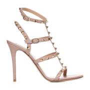 Valentino Garavani Blush Pink Rockstud High Heel Sandaler Pink, Dam