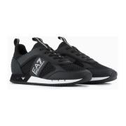 Emporio Armani Svart Vit Sneakers Herr Black, Herr