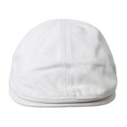 Dolce & Gabbana Vit Bomull Newsboy Cap Stilfullt Mode White, Herr