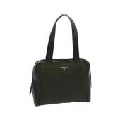 Prada Vintage Pre-owned Nylon prada-vskor Green, Dam