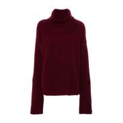 UMA Wang Mörkröd High Neck Top Red, Dam