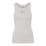 Ball Sportig Tanktop med Broderat Logotyp Gray, Dam