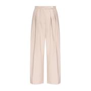 Dries Van Noten Vida Byxor W.w. Pants 005 Beige, Dam