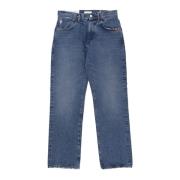 Amish Smutsig Använd Denim Jeans Blue, Herr