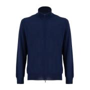 Mauro Ottaviani Zip Sweater Blue, Herr