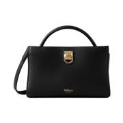 Mulberry Mini Iris Svart Läderhandväska Black, Dam