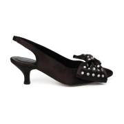 Fabienne Chapot Elegant Kitten Heel Black, Dam