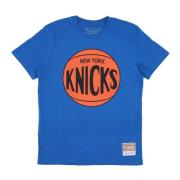 Mitchell & Ness New York Knicks Logo T-shirt Blue, Herr