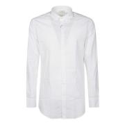 Etro Logo Slim Skjorta White, Herr