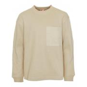 Armor-Lux Heritage Sweatshirt med Rund Hals Beige, Herr