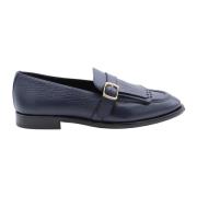 Pertini Klassiska Läder Moccasin Skor Blue, Dam