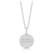 Frk. Lisberg Be Kind Always Silver Halsband Hänge Gray, Dam