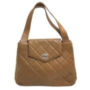 Chanel Vintage Pre-owned Canvas chanel-vskor Brown, Dam