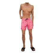 Philipp Plein Teddybjörn Badshorts Fuxia Multicolor, Herr