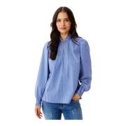 IN Front Penelope Blouse Blå Blue, Dam