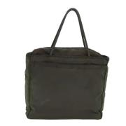 Prada Vintage Pre-owned Tyg totevskor Green, Dam