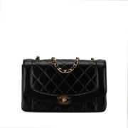 Chanel Vintage Pre-owned Laeder axelremsvskor Black, Dam