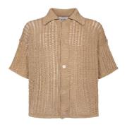 Bonsai Beige Polo Shirt Stiligt Design Beige, Herr