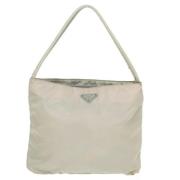 Prada Vintage Pre-owned Tyg totevskor White, Dam