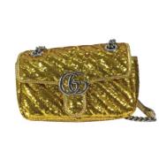 Gucci Vintage Pre-owned Tyg gucci-vskor Yellow, Dam