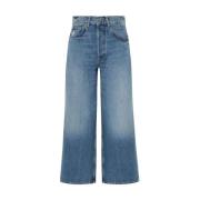 Anine Bing Djup Alto Blå Denim Jeans Blue, Dam