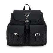 Guess Vadderad Ryggsäck Black, Unisex