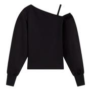 Karl Lagerfeld Asymmetrisk Sweatshirt Blue, Dam