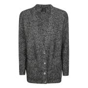 Pinko Grön mouline stickad topp Gray, Dam