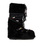 Moon Boot Eco Fur Icon Stövlar Black, Dam