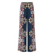 Ba&Sh Lilou Wide Leg Blommiga Byxor Multicolor, Dam