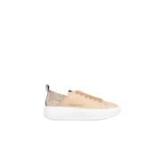 Alexander Smith Sportiga Camel Sneakers med Strass Brown, Dam