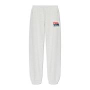 Sporty & Rich Sweatpants med logotyp Gray, Dam