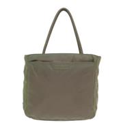 Prada Vintage Pre-owned Tyg totevskor Green, Dam