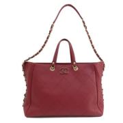 Chanel Vintage Pre-owned Laeder handvskor Red, Dam