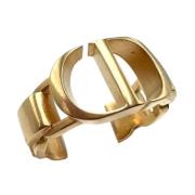 Dior Vintage Pre-owned Metall ringar Yellow, Dam