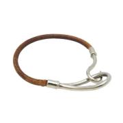 Hermès Vintage Pre-owned Laeder armband Brown, Dam