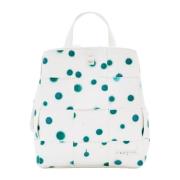 Desigual Polka Dot Ryggsäck med Dragkedja White, Dam