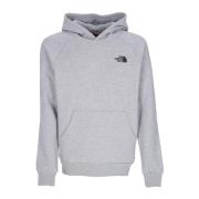 The North Face Raglan Redbox Hoodie Light Grey Gray, Herr