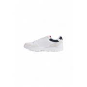 Tommy Hilfiger Vita Lädersneakers med Gummisula White, Herr