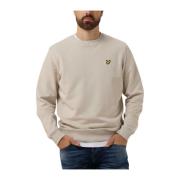 Lyle & Scott Herr Crew Neck Sweatshirt Beige, Herr