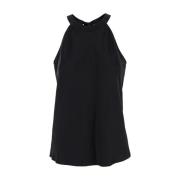 PINKO Svart Topp Talnge Stil Black, Dam