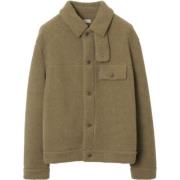 Burberry Beige Fleece Skjorta med Knappstängning Beige, Herr