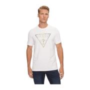 Guess Logo Bomull Stretch T-shirt White, Herr