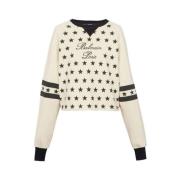 Balmain Stjärnmönster Sweater Multicolor, Dam