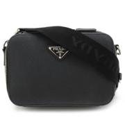 Prada Vintage Pre-owned Tyg axelremsvskor Black, Dam