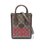 Gucci Vintage Pre-owned Canvas gucci-vskor Beige, Dam